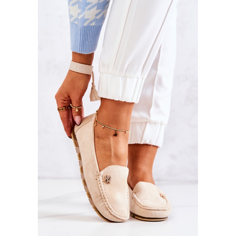 PS1 Dámské semišové mokasíny béžové Madelyn béžový 1