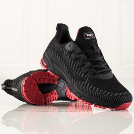 DK Pohodlné sportovní boty pro muže černá šedá 1