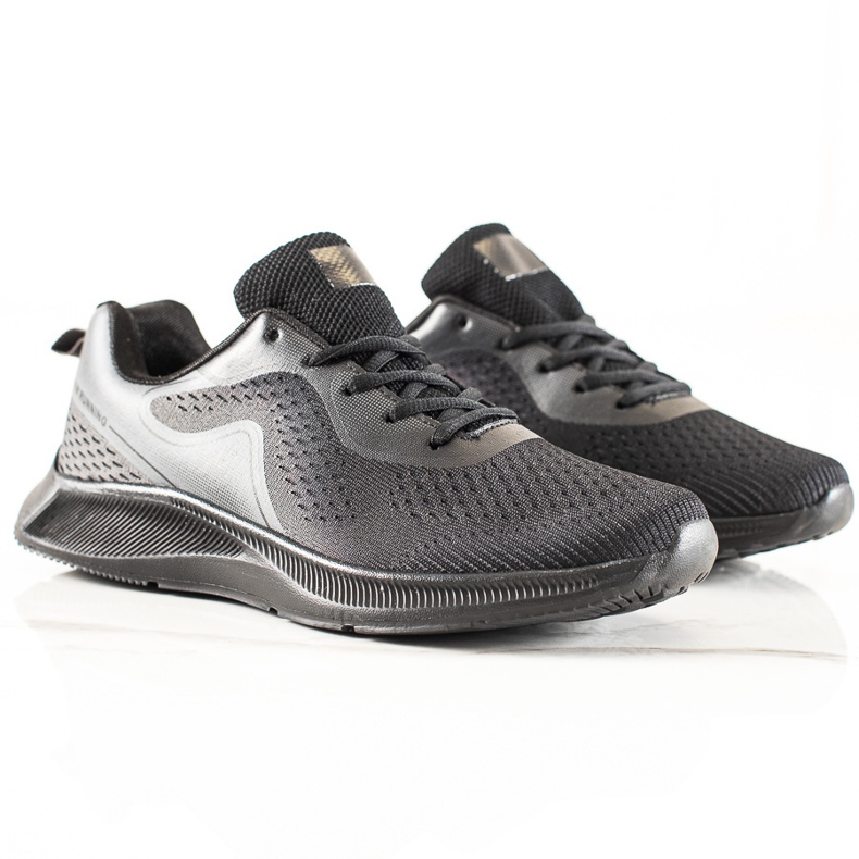 TRENDI Lehké sportovní boty černá šedá 2