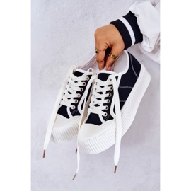 FB2 Nízké Tenisky Na Černé Platformě Mischa černý 1