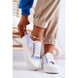 Nízké Tenisky Na Platformě Modro-růžová Míša modrý 2