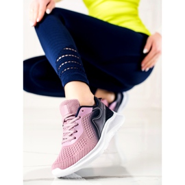 TRENDI Stylové sportovní tenisky fialová růžový 1
