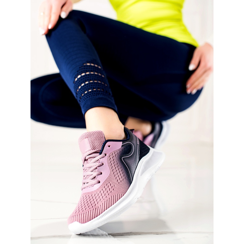 TRENDI Stylové sportovní tenisky fialová růžový 1