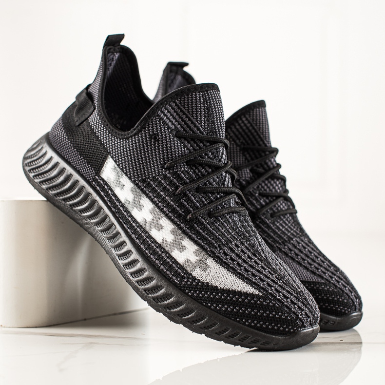 TRENDI Černé pánské tenisky černá 2