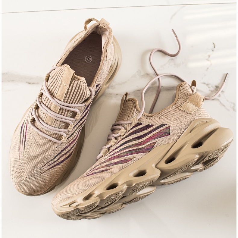 TRENDI Módní pánské tenisky béžový 1