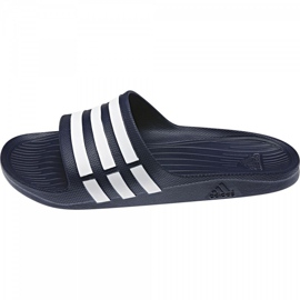 Pantofle Adidas Duramo Slide G15892 bílý námořnická modř 2