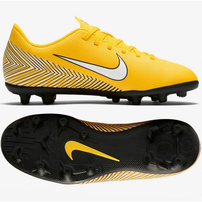 Kopačky Nike Mercurial Vapor 12 Club Neymar Mg Jr AO9472-710 vícebarevný žluté 1 Kopačky Nike Mercurial Vapor 12 Club Neymar Mg Jr AO9472-710 vícebarevný žluté 1