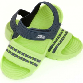 Aqua-speed sandály Noli, zelené a tmavě modré, sloupec 84 zelený zelený 1