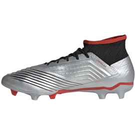 Kopačky Adidas Predator 19.2 Fg M F35601 černá / stříbrná stříbrný 1