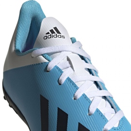 Kopačky Adidas X 19.4 Tf Jr F35347 vícebarevný modrý 2
