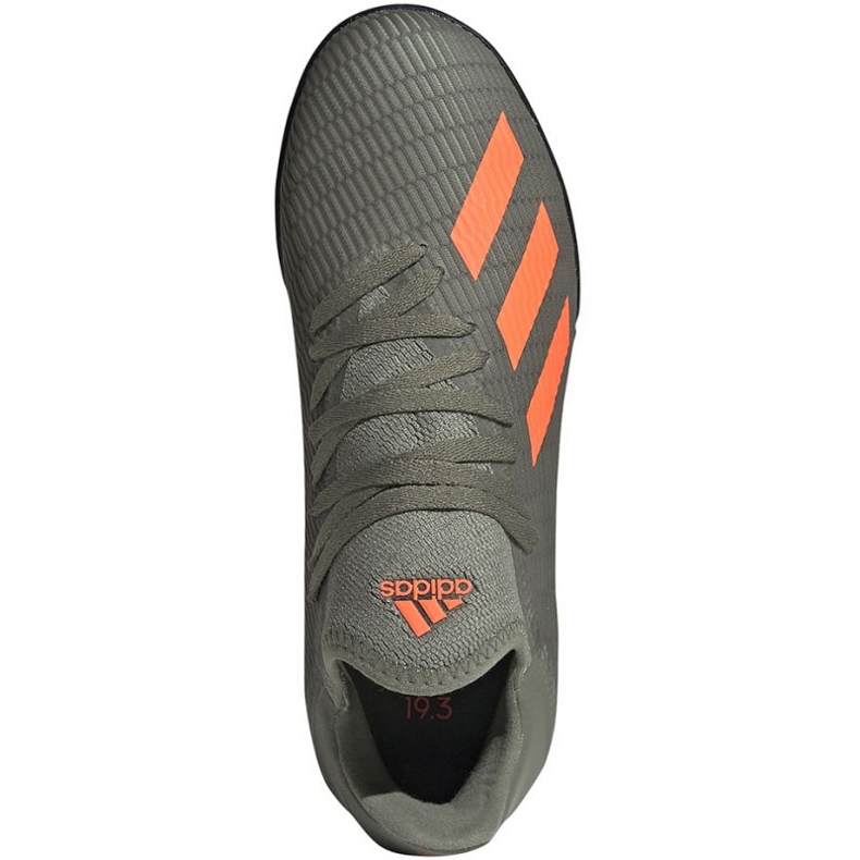 Kopačky Adidas X 19.3 Tf Jr EF8375 zelený zelený 1