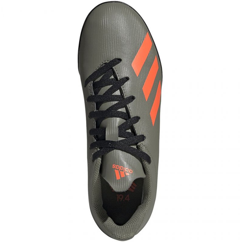 Kopačky Adidas X 19.4 Jr Tf EF8378 zelená zelená 1