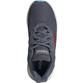 Boty Adidas Duramo 9 K Jr EG7899 červený šedá 1
