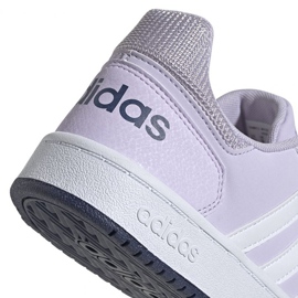 Adidas Hoops 2.0 K Jr EG9075 fialový 4