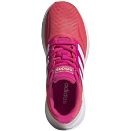 Boty Adidas Runfalcon K Jr EG2550 červené růžový 1