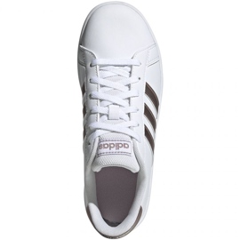Boty adidas Grand Court Jr EF0101 bílý černý 1