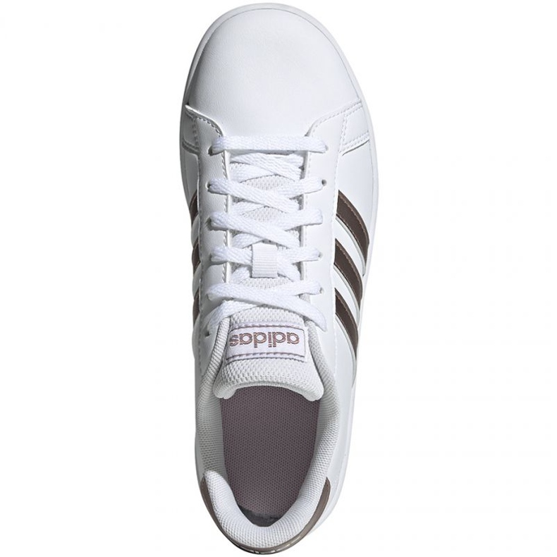 Boty adidas Grand Court Jr EF0101 bílý černý 1