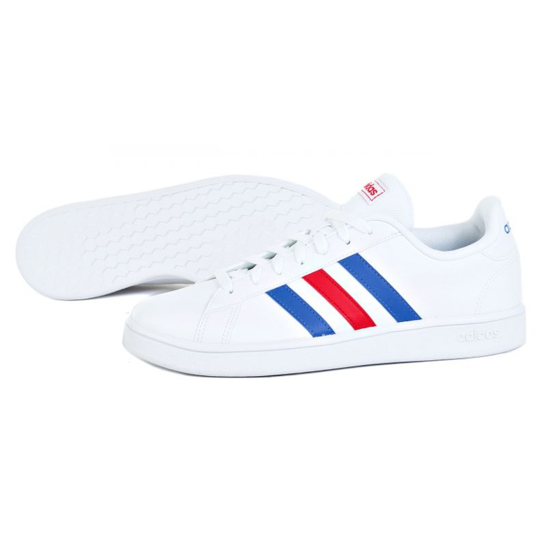 Boty Adidas Grand Court Base M EE7901 bílý červený modrý 1
