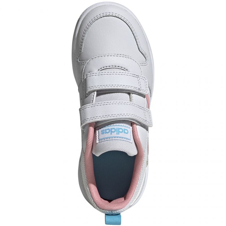 Boty Adidas Tensaur C Jr EG4091 bílý modrý 1 Boty Adidas Tensaur C Jr EG4091 bílý modrý 1