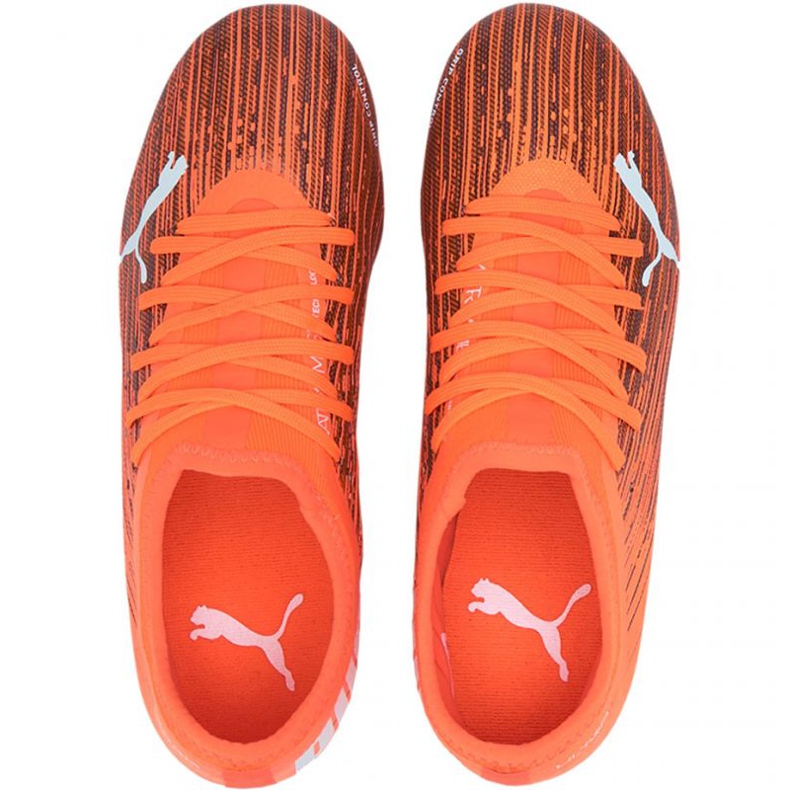 Kopačky Puma Ultra 3.1 Fg Ag Jr 106098 01 vícebarevné, oranžové pomeranče a červené 2