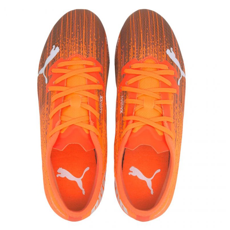 Kopačky Puma Ultra 1.1 Fg Ag Jr 106097 01 vícebarevný pomeranče a červené 2