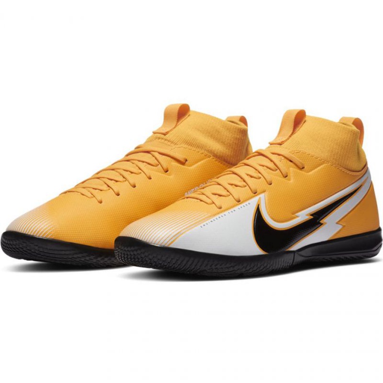 Kopačky Nike Mercurial Superfly 7 Academy Ic Jr AT8135 801 zelený žluté 1
