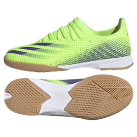 Kopačky Adidas X Ghosted.3 In Jr EG8223 zelený zelený 1