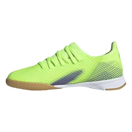 Kopačky Adidas X Ghosted.3 In Jr EG8223 zelený zelený 2