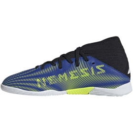 Sálová obuv adidas Nemeziz 3 In Jr FY0818 černá, královská modrý 1