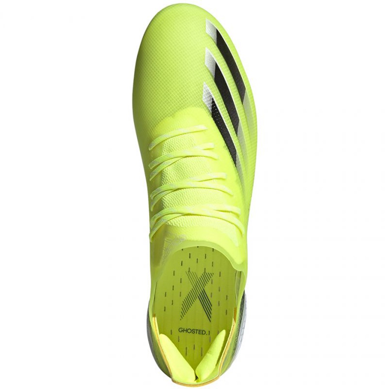 Kopačky Adidas X Ghosted.1 Fg M FW6898 zelená, žlutá, neonová zelený 1