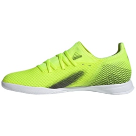 Kopačky Adidas X Ghosted.3 In M FW6937 bílá, neonově žlutá zelená 1