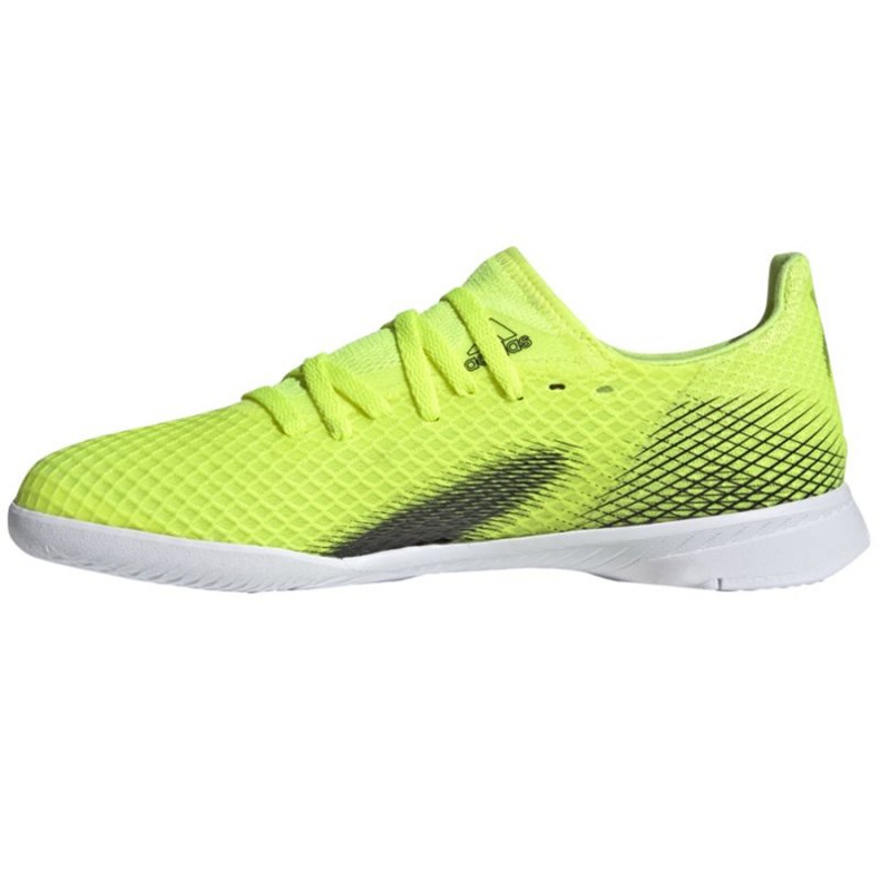 Kopačky Adidas X Ghosted.3 In Jr FW6924 bílá, žlutá neon zelený 1