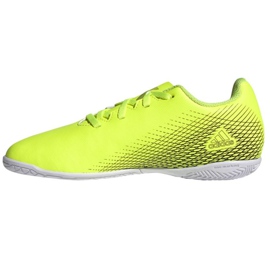 Kopačky Adidas X Ghosted.4 In Jr FW6923 zelená, žlutá neon zelený 1