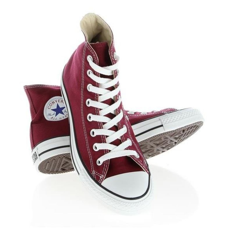 Converse Chuck Taylor Hi M9613 bílý červené 1 Converse Chuck Taylor Hi M9613 bílý červené 1