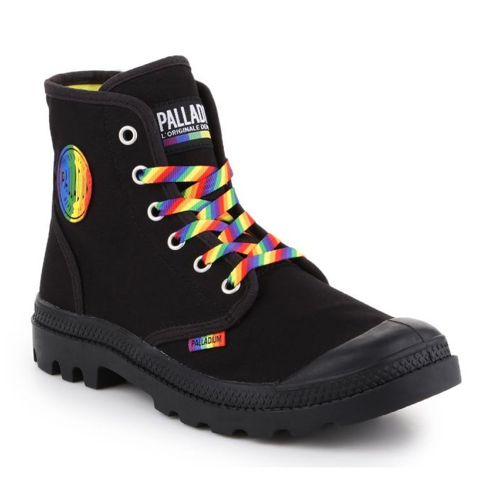 Boty Palladium Pampa Pride Black / Rainbow W 76521-054-M černý 1