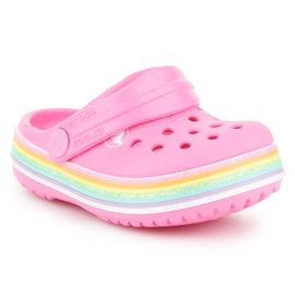 Crocs Crocband Rainbow Glitter Clg K 206151-669 růžový 1