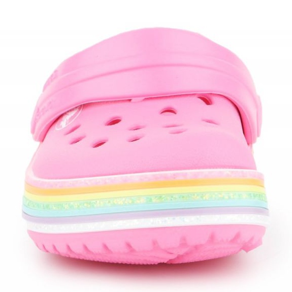 Crocs Crocband Rainbow Glitter Clg K 206151-669 růžový 2