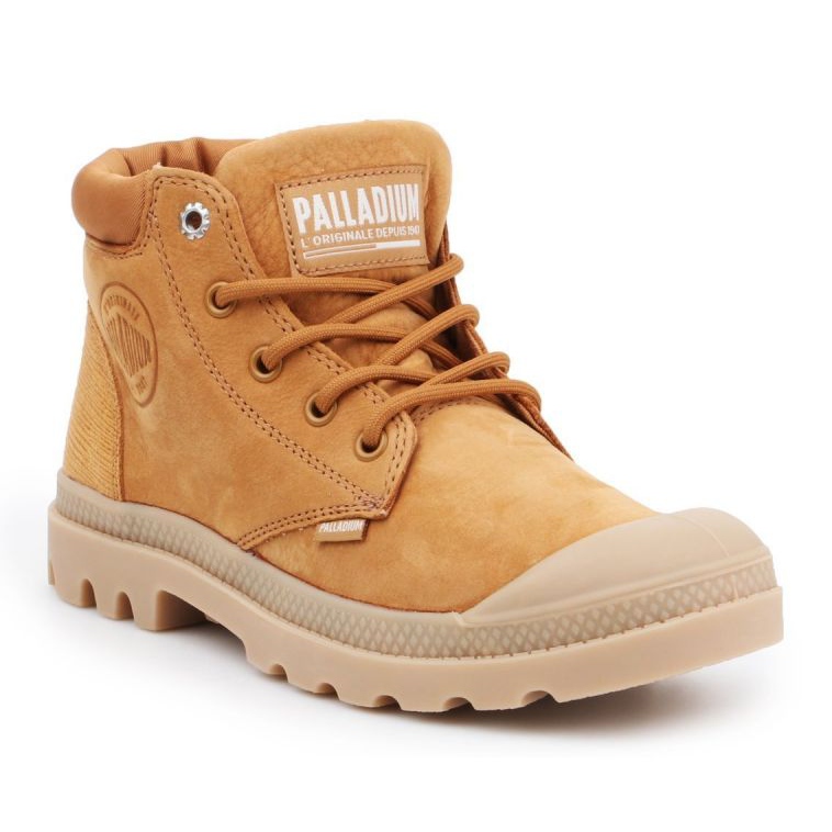Boty Palladium Pampa Lo Cuff Lea W 95561-717-M hnědý 1 Boty Palladium Pampa Lo Cuff Lea W 95561-717-M hnědý 1