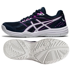 Volejbalové boty Asics Upcourt 4 W 1072A055 401 černá námořnická modrá 1