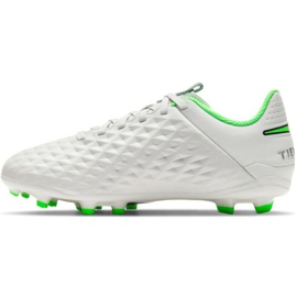 Kopačky Nike Tiempo Legend 8 Academy Mg Jr AT5732 030 slonová kost bílý 1