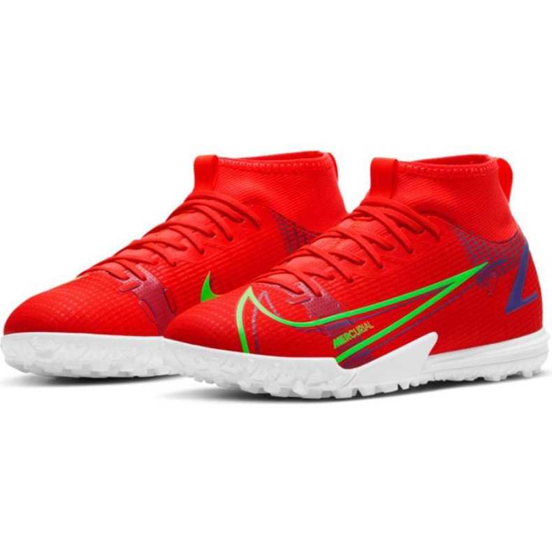 Kopačky Nike Mercurial Superfly 8 Academy Tf Jr CV0789 600 červené pomeranče a červené 1