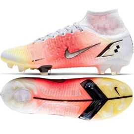 Kopačky Nike Mercurial Superfly 8 Elite Mds Fg M CV0959 108 červená, bílá, oranžová pomeranče a červené 1