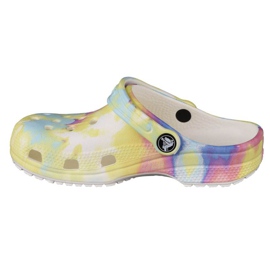 Crocs Classic Tie-Dye Graphic K Clog Jr 205451-94S vícebarevný žluť 1
