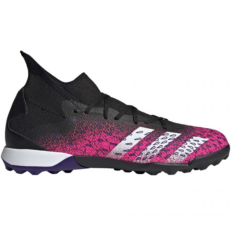 Kopačky Adidas Predator Freak.3 Tf M FW7517 bílá, černá, růžová černý 1