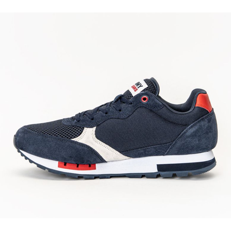 Boty Tommy Hilfiger Jeans Retro Runner Mix M EM0EM00699-C87 bílý námořnická modrá 1 Boty Tommy Hilfiger Jeans Retro Runner Mix M EM0EM00699-C87 bílý námořnická modrá 1