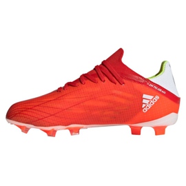 Kopačky Adidas X Speedflow.1 Fg Jr FY3284 červené pomeranče a červené 1