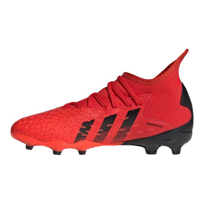 Kopačky Adidas Predator Freak.3 Fg Jr FY6282 červený pomeranče a červené 1