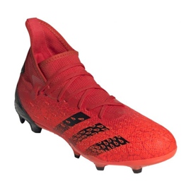 Kopačky Adidas Predator Freak.3 Fg M FY6279 červené pomeranče a červené 6