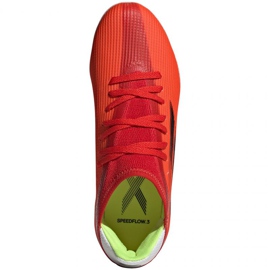 Kopačky Adidas X Speedflow.3 Mg Jr FY3261 vícebarevný pomeranče a červené 1