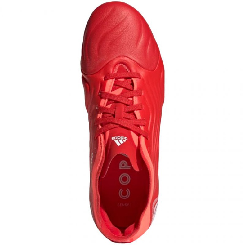 Kopačky Adidas Copa Sense.1 Fg Jr FY6160 červený pomeranče a červené 1